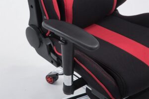 CLP Limit xl Bureaustoel - Ergonomisch - Voor volwassenen - Stof - zwart/rood met voetensteun