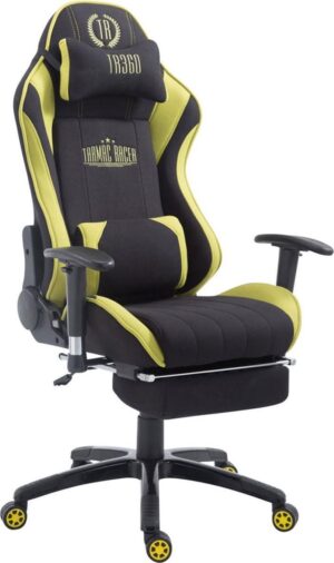 CLP XL Shift Bureaustoel - Stof zwart/groen met voetensteun