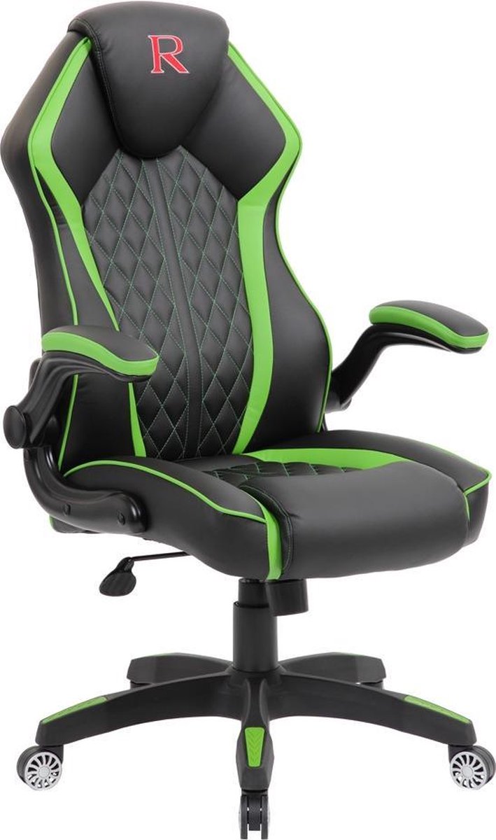 IVOL Gamestoel Soft - Zwart - Game stoel met verstelbare armleuningen - Ergonomische Gaming stoel