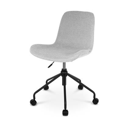 Nolon Nout-Fé bureaustoel lichtgrijs - zwart onderstel