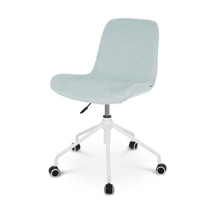 Nolon Nout-Fé bureaustoel lichtblauw - wit onderstel - stof