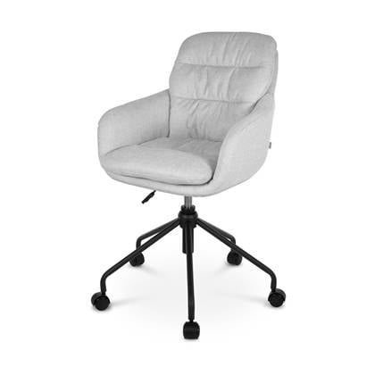 Nolon Nout-Mia bureaustoel grijs - met armleuning - zwart